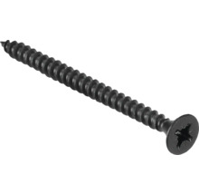 Černý sádrokartonový šroub s křížovou hlavou