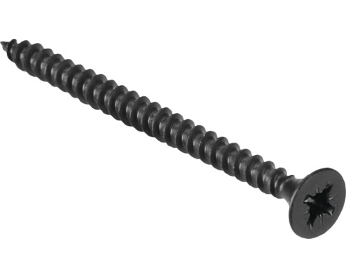 Černý sádrokartonový šroub s křížovou hlavou