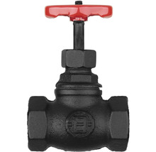 Ventil s červenou rukojetí