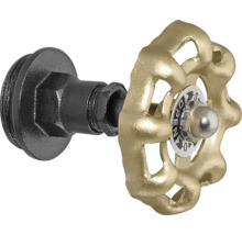 Kovová rukojeť ventilu s indikátorem otevření a zavření