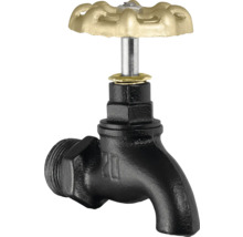 Vodovodní kohoutek se zlatou rukojetí