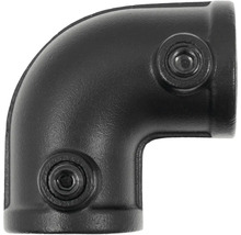 Černá trubková spojka koleno