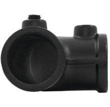 Černý litinový T-kus pro trubkové spoje