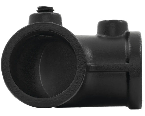 Černý litinový T-kus pro trubkové spoje