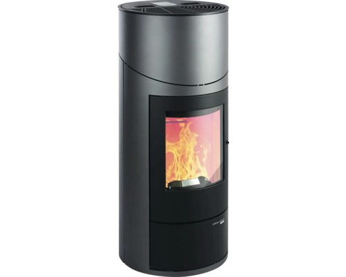 Krbová kamna s průhledným oknem a plameny