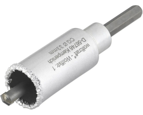 Vrták na dlaždice Wolfcraft o průměru 33 milimetrů