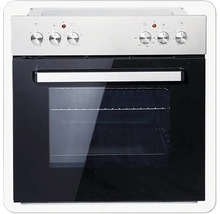 Trouba s ovládacími knoflíky a skleněnými dvířky