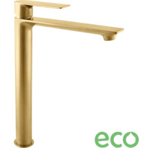 Zlatá umyvadlová baterie s vysokým výtokem