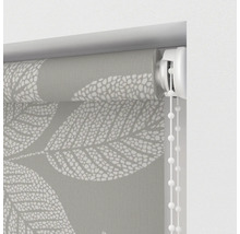 Roleta se vzorem listů a řetízkovým ovládáním