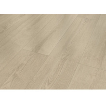 Světlá laminátová podlaha s dřevěnou strukturou