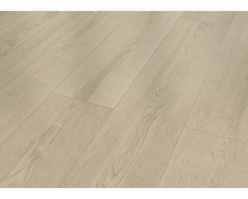 Světlá laminátová podlaha s dřevěnou strukturou