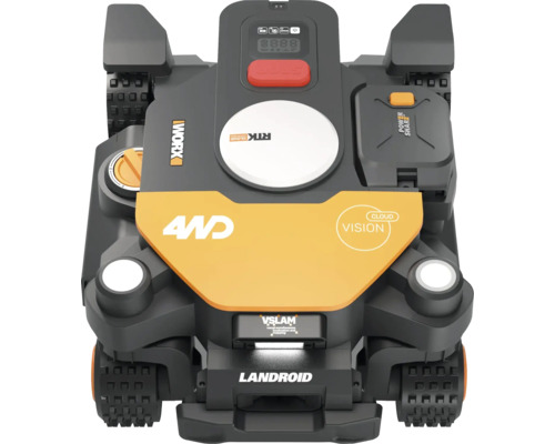 Robotická sekačka LandRoid s pohonem všech kol