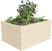 Dřevěný truhlík s výsadbou