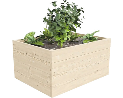 Dřevěný truhlík s výsadbou