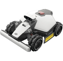 Robotická sekačka s nárazníkem a vícedílnými koly