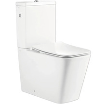 Bílá stojící toaleta