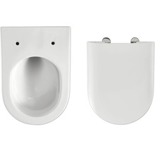 Závěsný hluboký splachovací záchod s WC sedátkem