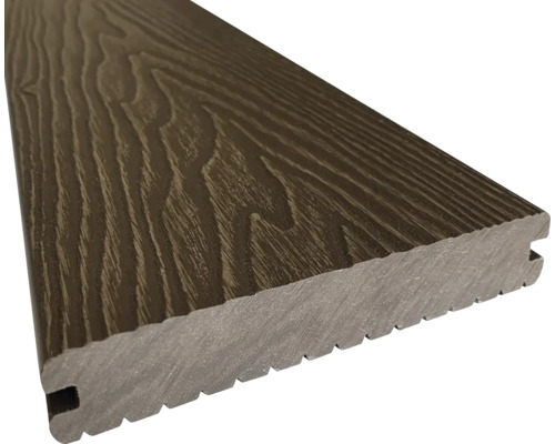 Terasové prkno Sun 2000x140x20 mm hnědé Terasa z dřevoplastu s kresbou dřeva