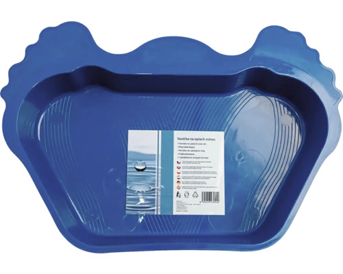 Vanička na oplach nohou 57,5 x 38 x 8,5 cm modrá Plastová vanička na nohy