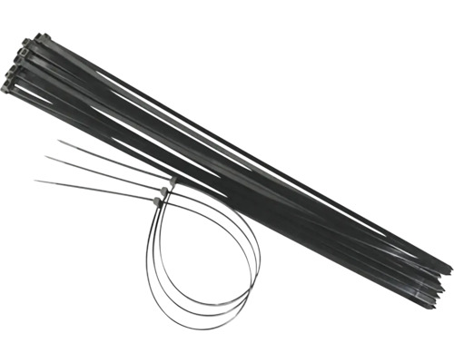 Černé kabelové pásky ve svazku