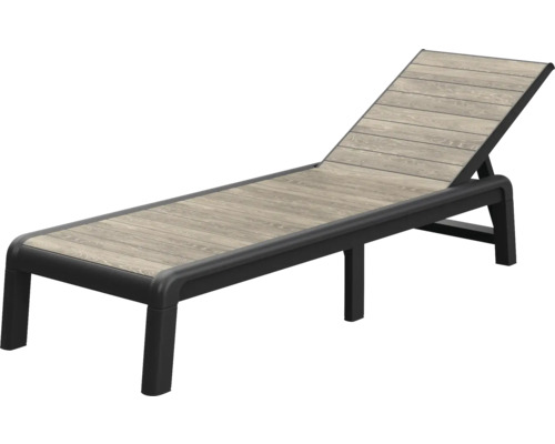 Dřevěné lehátko s nastavitelným opěradlem