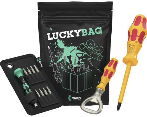 Wera Lucky Bag se šroubováky a otvírákem na lahve