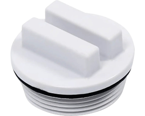 Zátka zazimovací k vratné krytce CF Bílá plastová závitová zátka