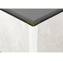 Rohový pohled s dlaždicemi, dlaždicovou lištou a soklovou lištou