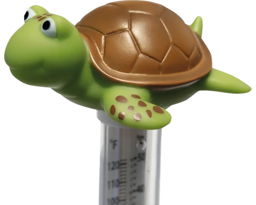 Bazénový teploměr ve tvaru želvy pro měření teploty
