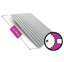 Profilované plechy o délce 120 až 400 cm