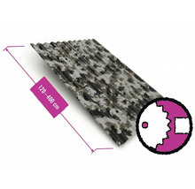 Trapézový plech s maskovacím vzorem, délka 120 až 400 cm