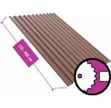 Trapézový plech o délce 120 až 400 cm.