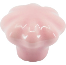 Nábytkový knoflík z keramiky ve tvaru květu