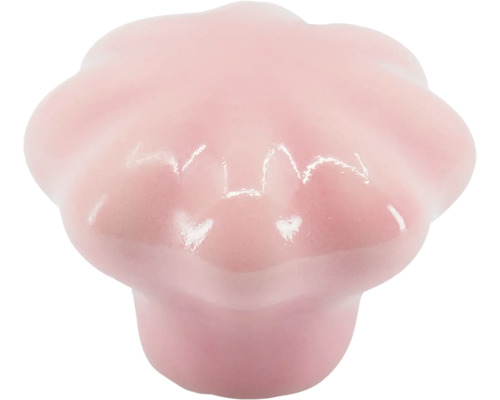 Nábytkový knoflík z keramiky ve tvaru květu