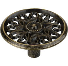 Nábytkový knoflík s květinovým vzorem