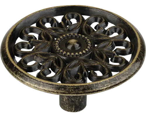 Nábytkový knoflík s květinovým vzorem