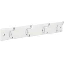 Věšáková lišta se čtyřmi háčky pro montáž na stěnu