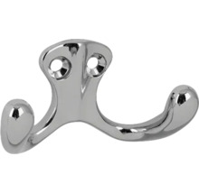 Dvojitý kovový věšák na stěnu