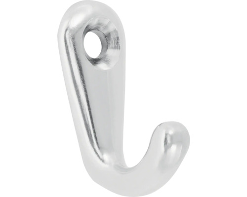 Věšák Prim, chrom, 2ks Kovový hák pro montáž na stěnu