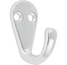 Samostatný kovový věšák s dvěma otvory pro montáž na stěnu