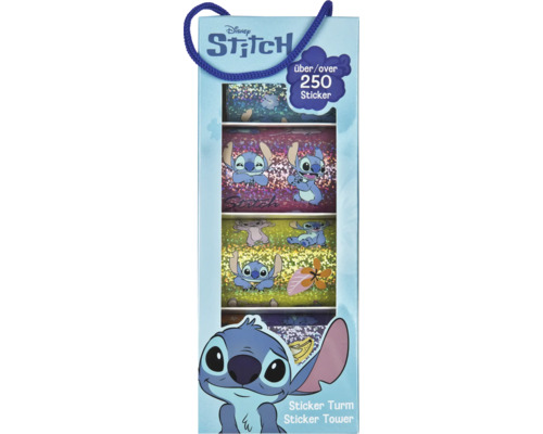 Disney Stitch Sticker věž s více než 250 samolepkami