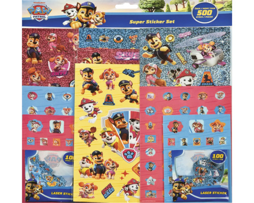 Paw Patrol Super sada samolepek s více než 500 kusy.