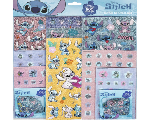 Sada samolepek Disney Stitch Super s více než 500 kusy