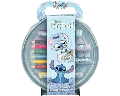 Kreativní sada Disney Stitch s tužkami a omalovánkami