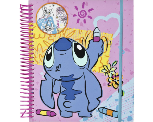 Zápisník s motivem Stitch a spirálovou vazbou