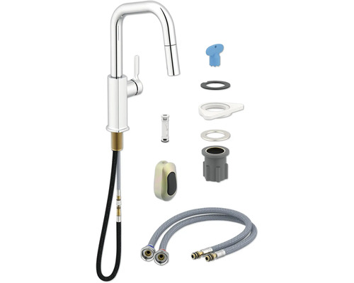 Kuchyňská baterie s příslušenstvím pro instalaci