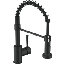 Černá kuchyňská baterie se spirálovým výtokem