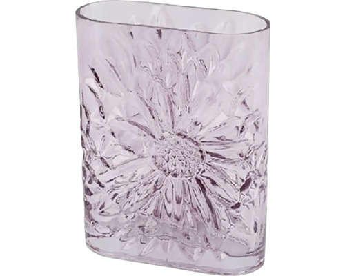 Skleněná váza s květinovým vzorem