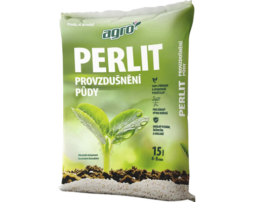 Agro Perlit pro zlepšení půdy v 15litrovém pytli
