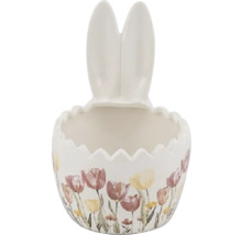 Květináč velikonoční zajíček s květinovým vzorem